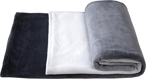 Miniatura 8 de Elegant Comfort Manta de lujo aterciopelada, ligera para todas las estaciones, ultra afelpada, suave, acogedora y mullida para sofá, cama, viajes,