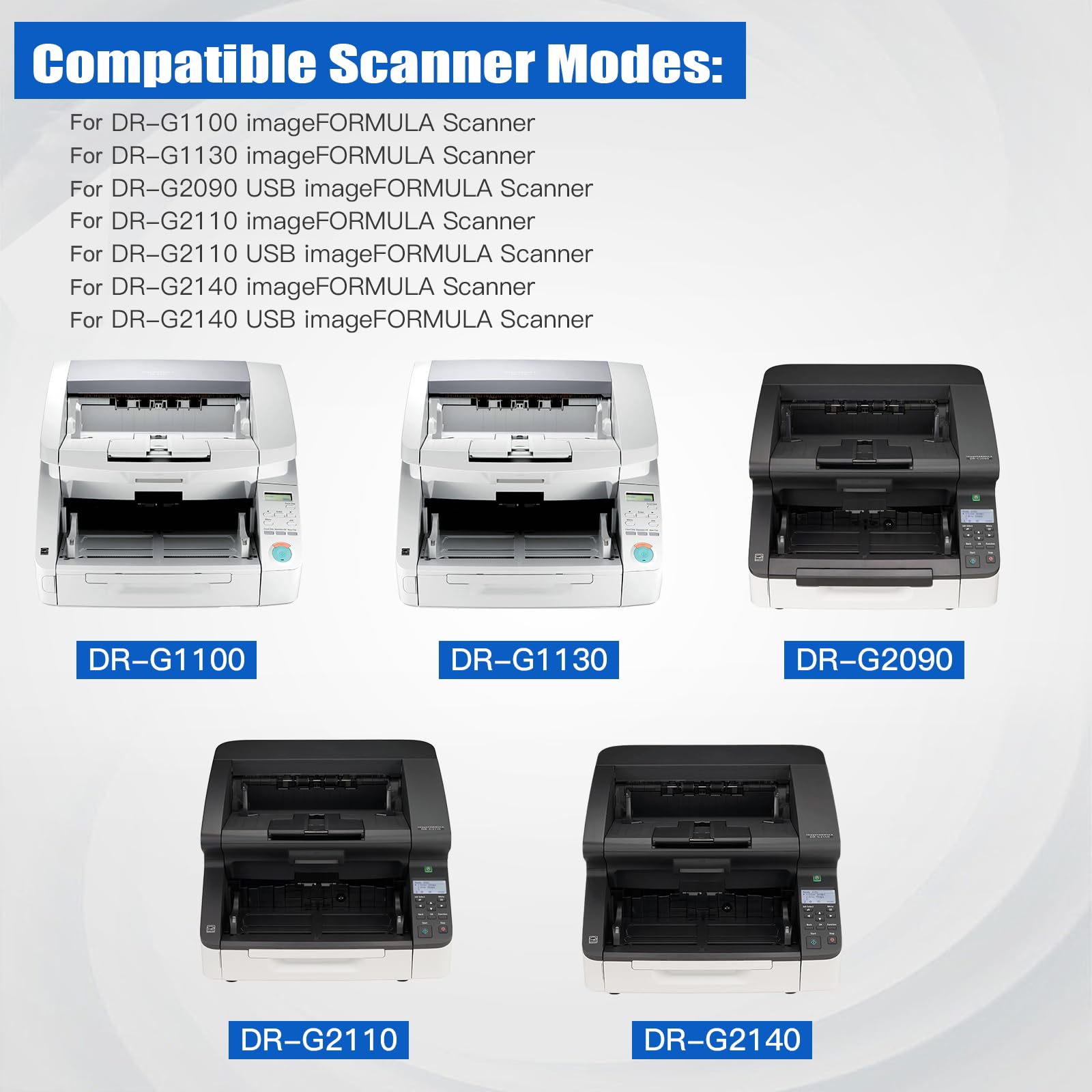 Exchange Roller for 8262B001 8262B001AA 3601C002 3601C002AA MG1-4806-000 MA3-0002-000 MG1-4814-000 Replacement Scanner Exchange Roller Kit for Canon DR-G1100 DR-G1130 G1100 G1130 G2090 G2110 G2140