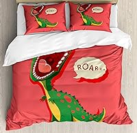 Vista 41 de Ambesonne Juego de funda de edredón de pesca, lubina de boca grande atrapando un bocado en espray de agua, imagen salvaje, juego de cama decorativo