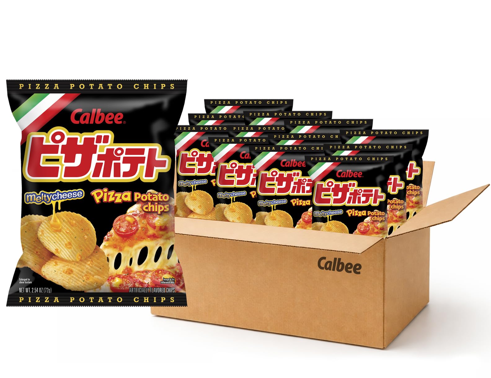Amazon.com: Calbee Potato Chips (Pizza Potato, 2.54 oz) | Taste