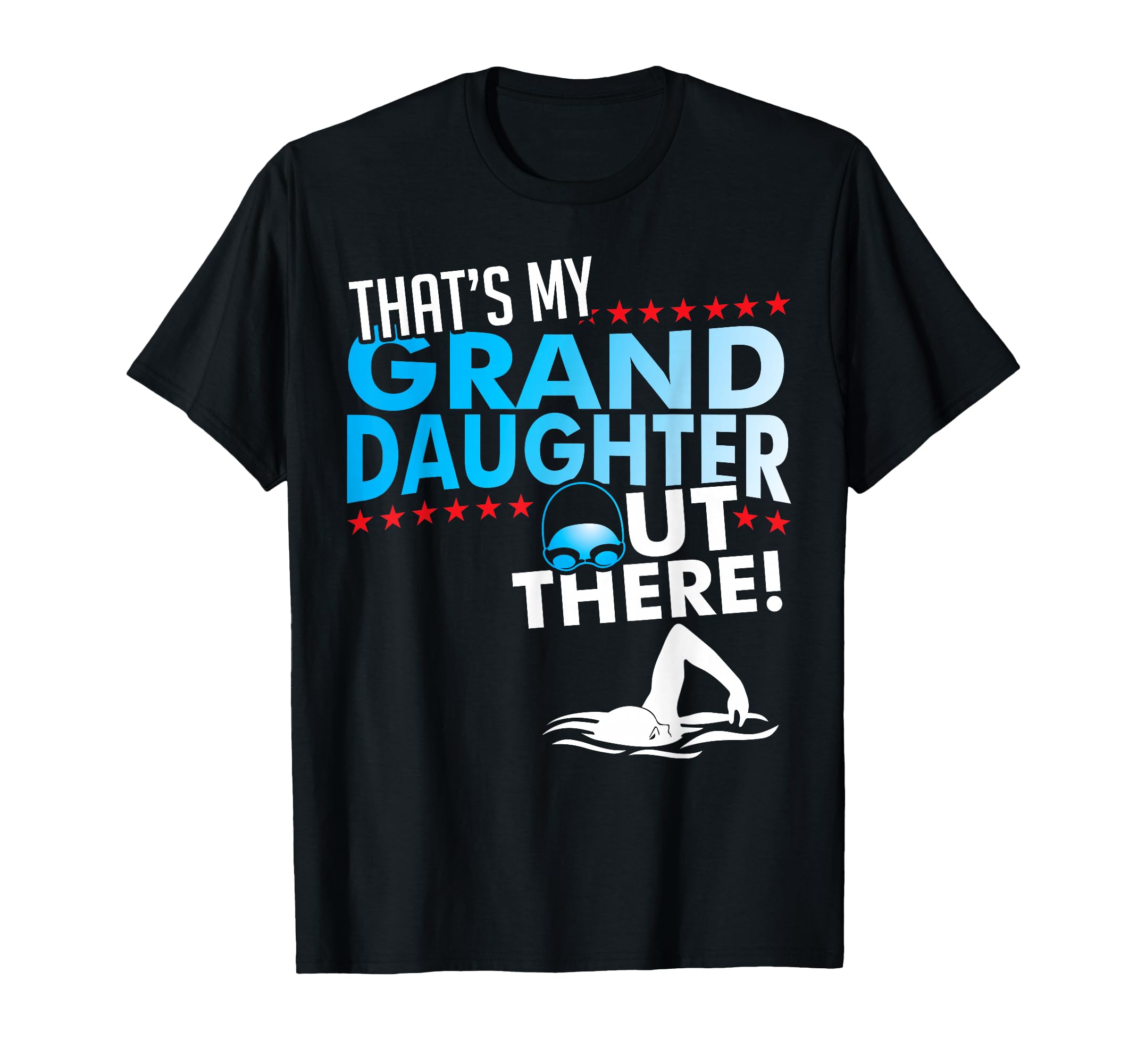 My Granddaughter - Swimmer Grandpa & Grandma Shirt Swimming T-Shirt