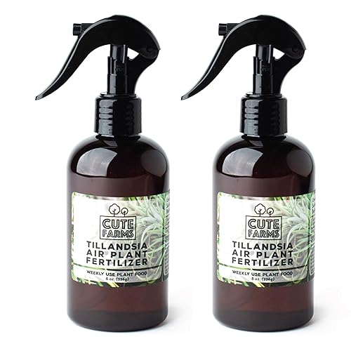 Cute Farms Tillandsia - Fertilizante para plantas de aire, fórmula suave de uso semanal, alimento vegetal  Nutrientes formulados para plantas de