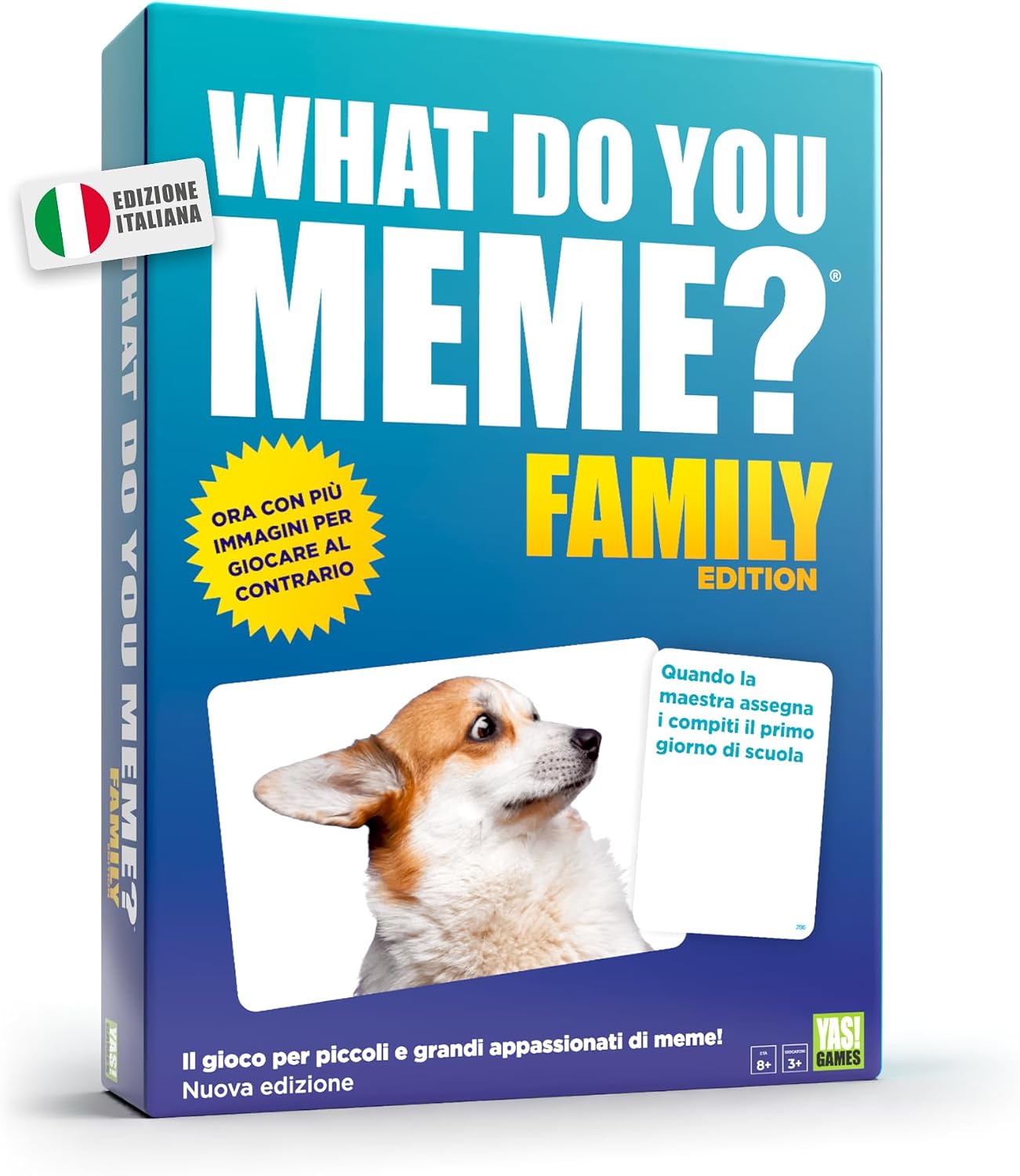 YAS Games - What Do You Meme Family - L'unico in Italiano - Party Game per 3 o più giocatori dagli 8 anni in su