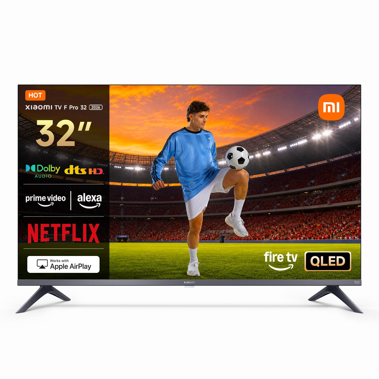 XIAOMI TV F Pro 32, 32 Pulgadas (81 cm), QLED, Smart TV, Fire OS7