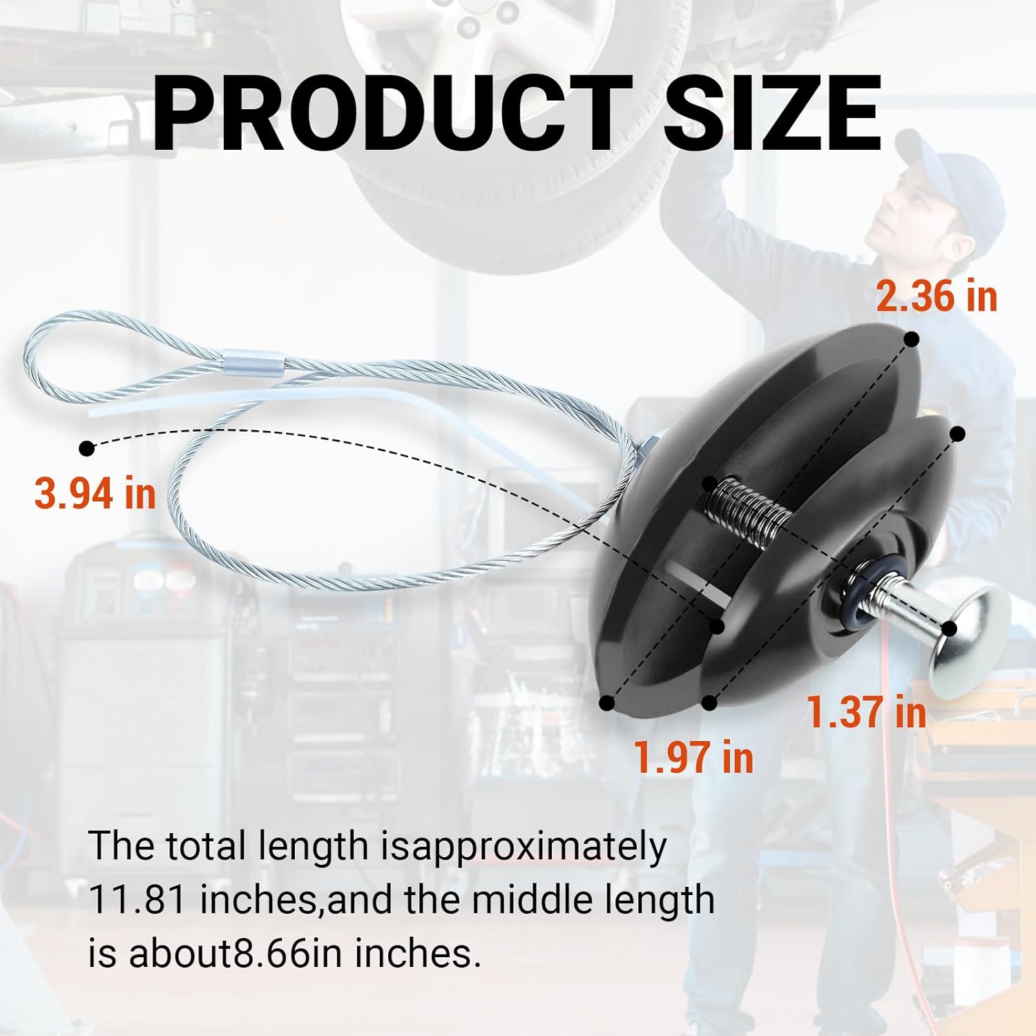 Sidewall Tire Repair Kit, Tire Puncture Repair Kit Portable Side Wall Slug Emergency Repairs Tool Compatible with ATV UTV SXS Lawnmower Tractor RZR Talon KRX