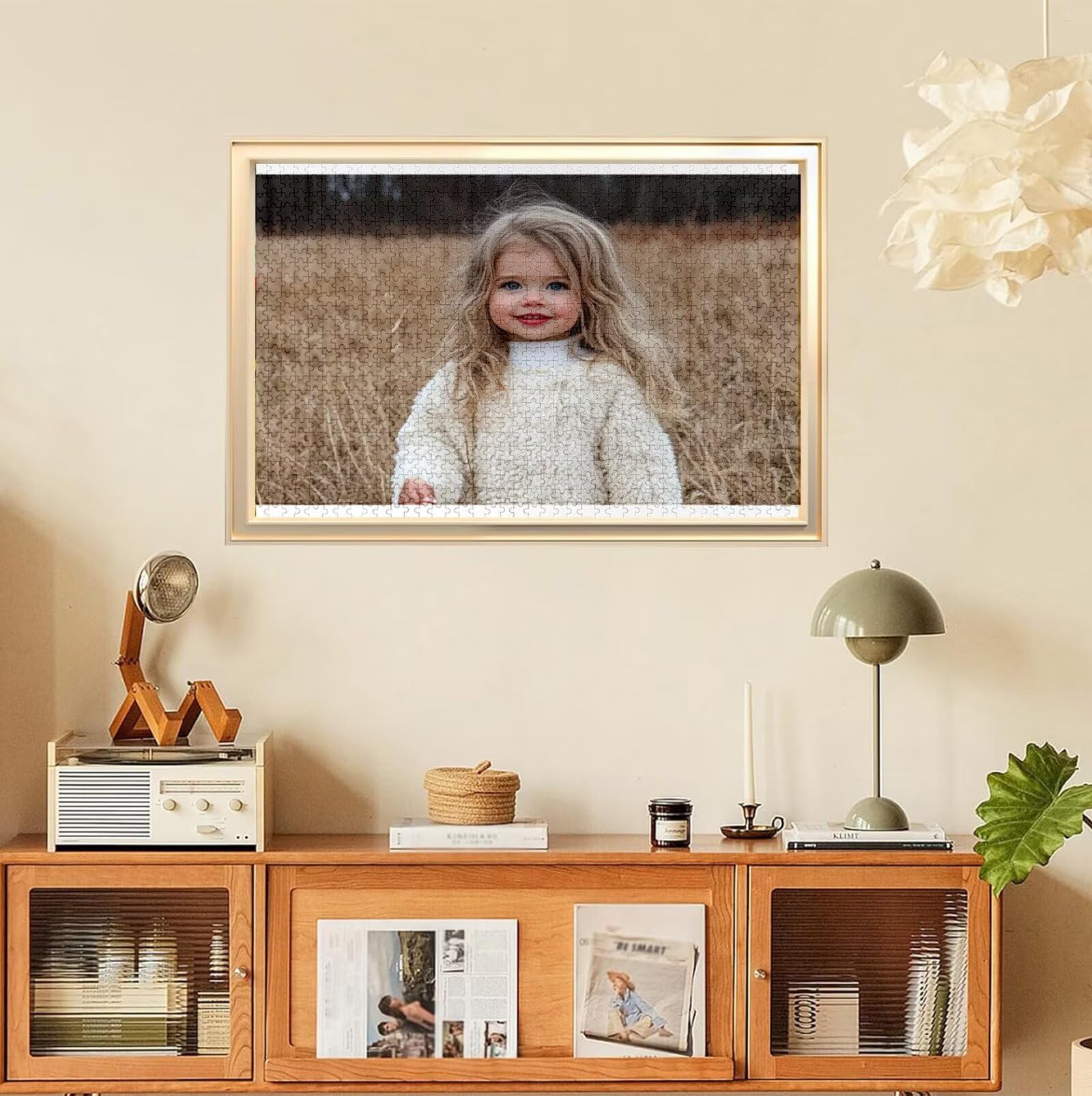 Puzzle Personalizado con Foto, Personalizada Rompecabezas Personalizado Diseña tu Logo Foto o Texto, Personalizado Navidad Halloween San Valentín Parejas Niños Familia Amigos h-2357