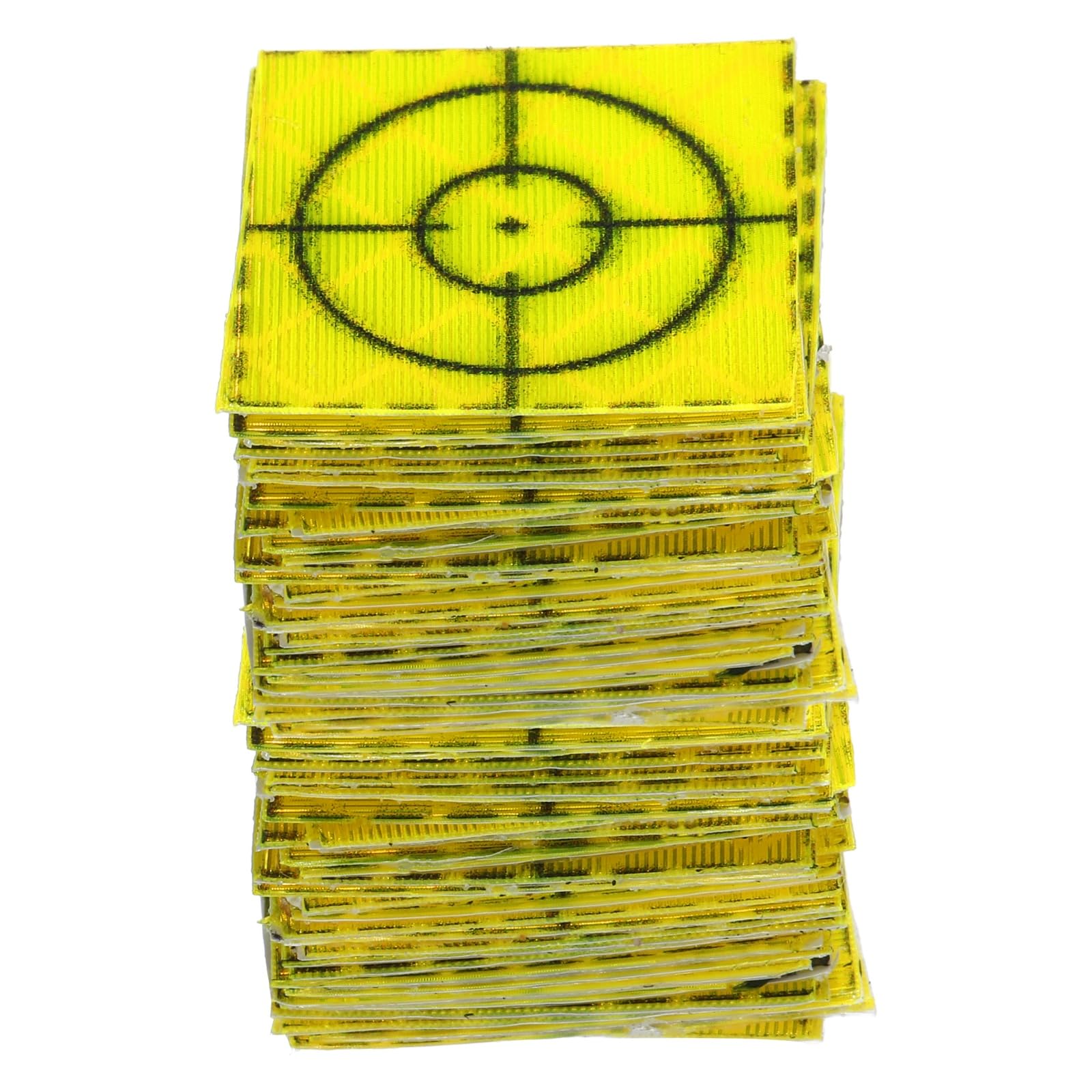 sourcing map 60pcs Survey Reflector Sheets 20mm x 20mm Self-Adhesive Surveying Target Mark Sticker Total Station Reflective Sheet Tape for Ship Inspection Tunnel Measure, Green