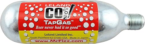 Miniatura 4 de Paquete de 2 cartuchos de CO2 desechables roscados de 58 pulgadas de 2.61 oz (grado alimenticio)