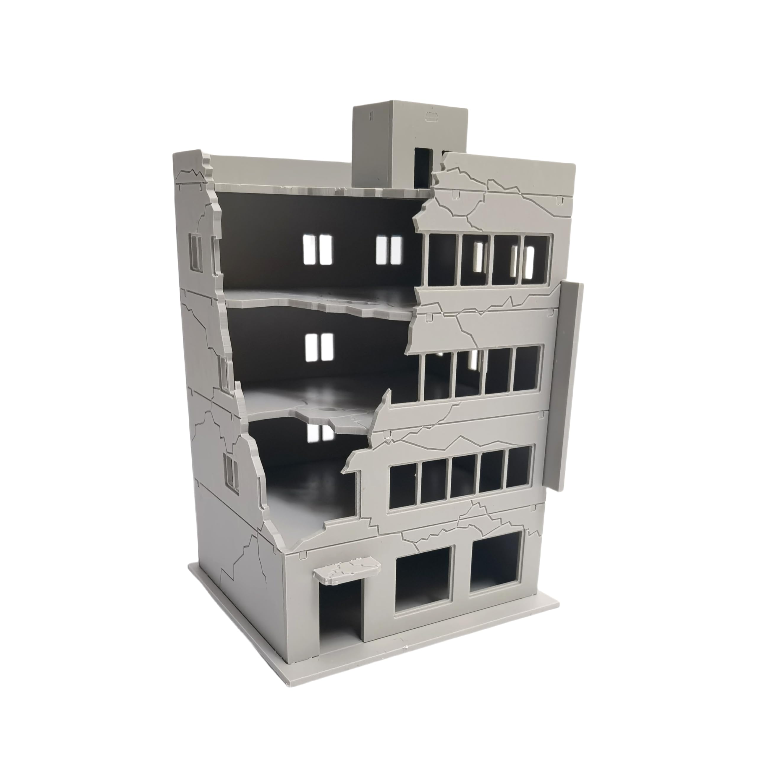 Mycity 1: 144 Small Residential Building Battle Damaged Building, Model Scene (B)