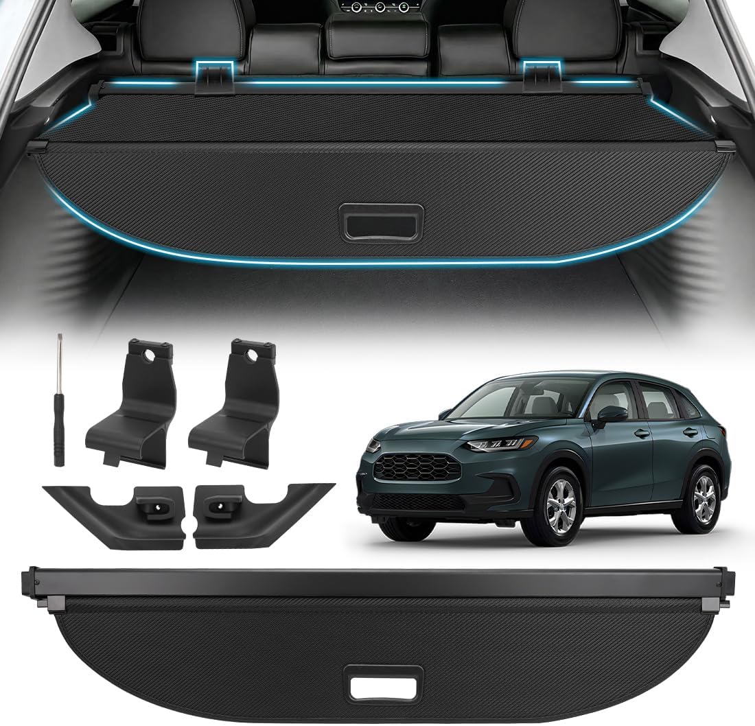 NOVCAPAR Cargo Cover for 2023 2024 Honda HRV Retractable Honda Hrv 2025 Accessories Canada