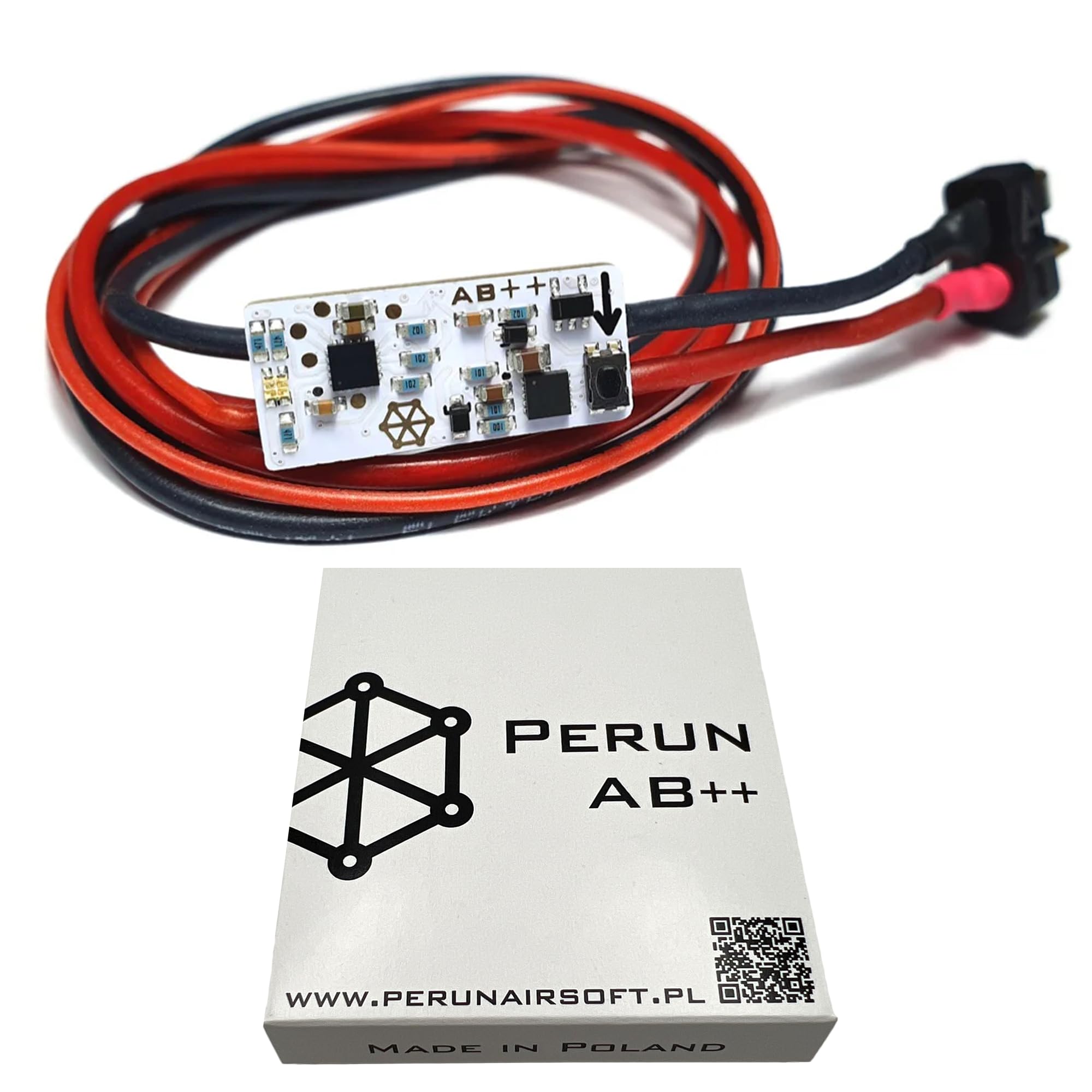 Perun Mosfet Upgrade for AEG Airsoft Rifle V2 Tokyo Marui Gearbox V3, G&amp;G ETU Gearbox, Krytac Kriss Vector, VFC G28/HK417 Gearboxes, and HPA Systems - Programmable Fire Modes, Precocking, DMR Mode