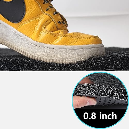 Miniatura 5 de MACHA Alfombrillas de bobina para atrapar polvo para Ford F-150 2015-2020 SuperCrew Cab delantero y segundo asiento, negro, revestimientos de suelo,