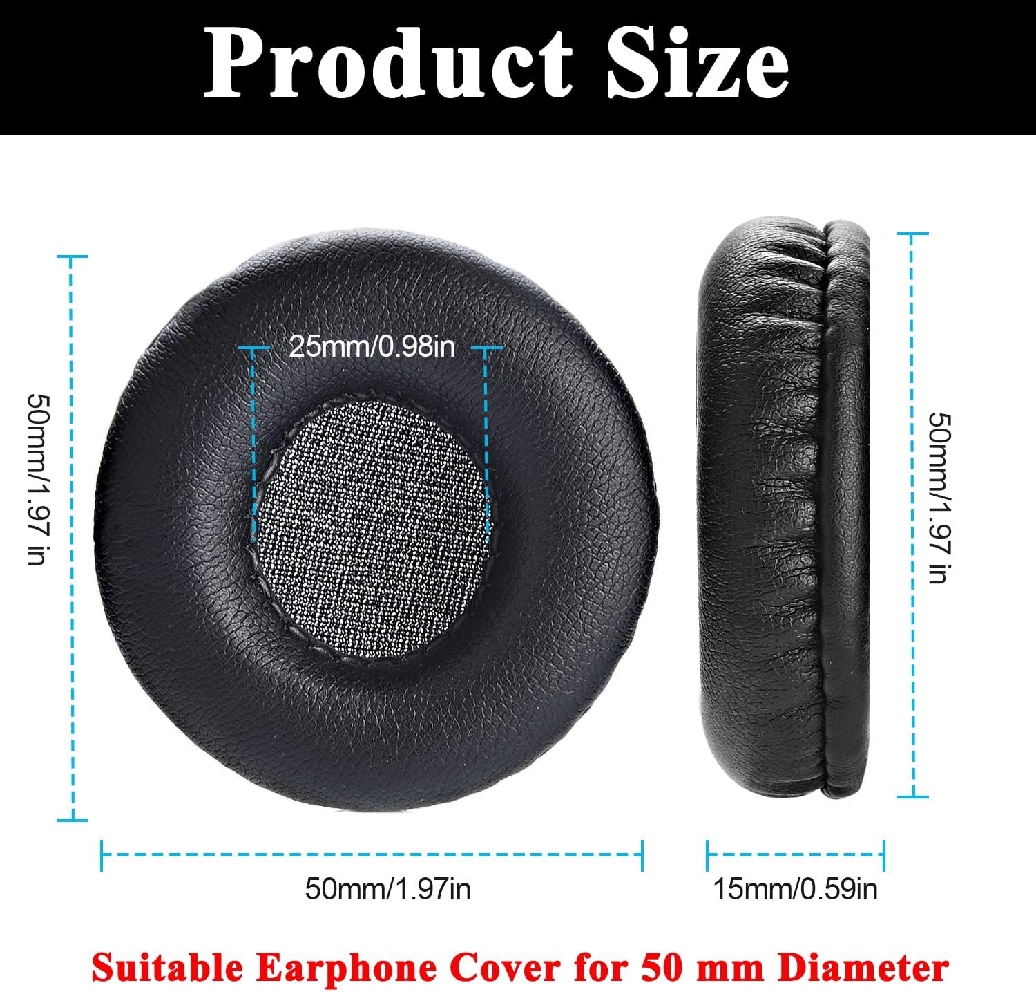 Coussinets D'oreille En Mousse De Cuir U00e9ponge Pour Casque, Housses