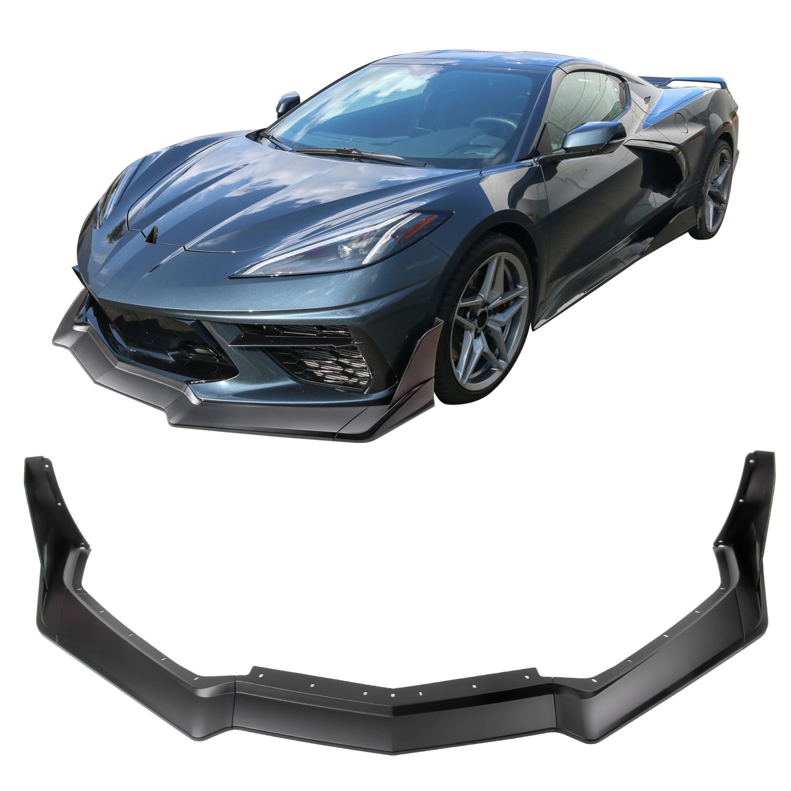 コルベット　フロントバンパー　zr1 Amazon | IKON MOTORSPORTS フロントバンパーリップ 2020-2023