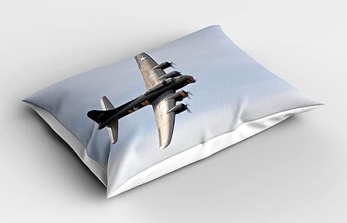 Miniatura 8 de Ambesonne Funda de almohada marina, patrón de peces en color suave, diferentes diseños de cuerpo, estilo acuarela, arte náutico, funda de almohada