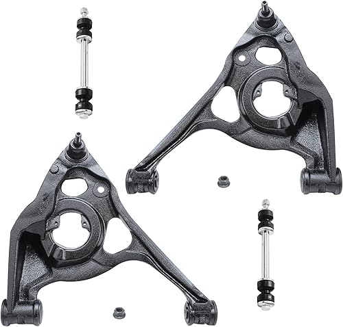 Miniatura 63 de Detroit Axle - Kit de brazos de control frontal RWD para Chrysler 300 Dodge Challenger Charger Magnum, 2 brazos de control superiores 2 rótulas