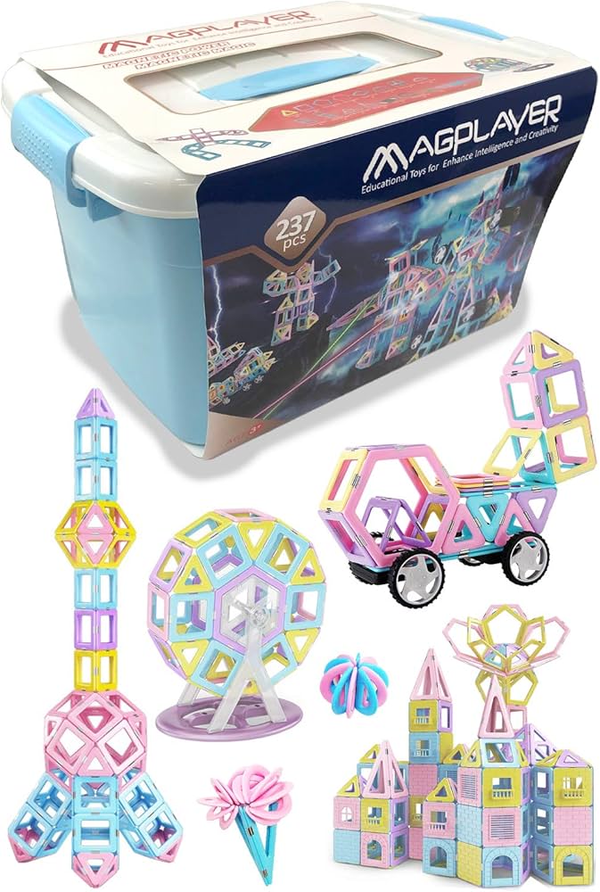 Amazon.co.jp: マグプレイヤー パステルカラーのマグネットブロック Amazon.co.jp: マグプレイヤー パステルカラーのマグネットブロック