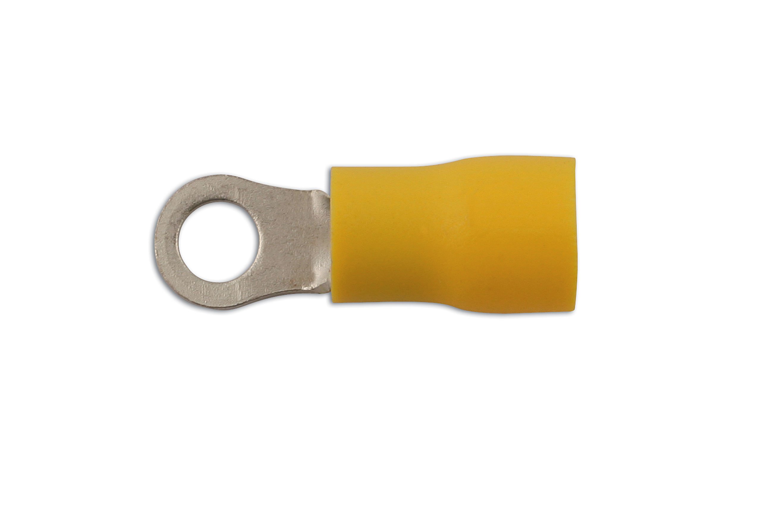 Connect 30219 Yellow Ring Terminal 6.4mm 100pc