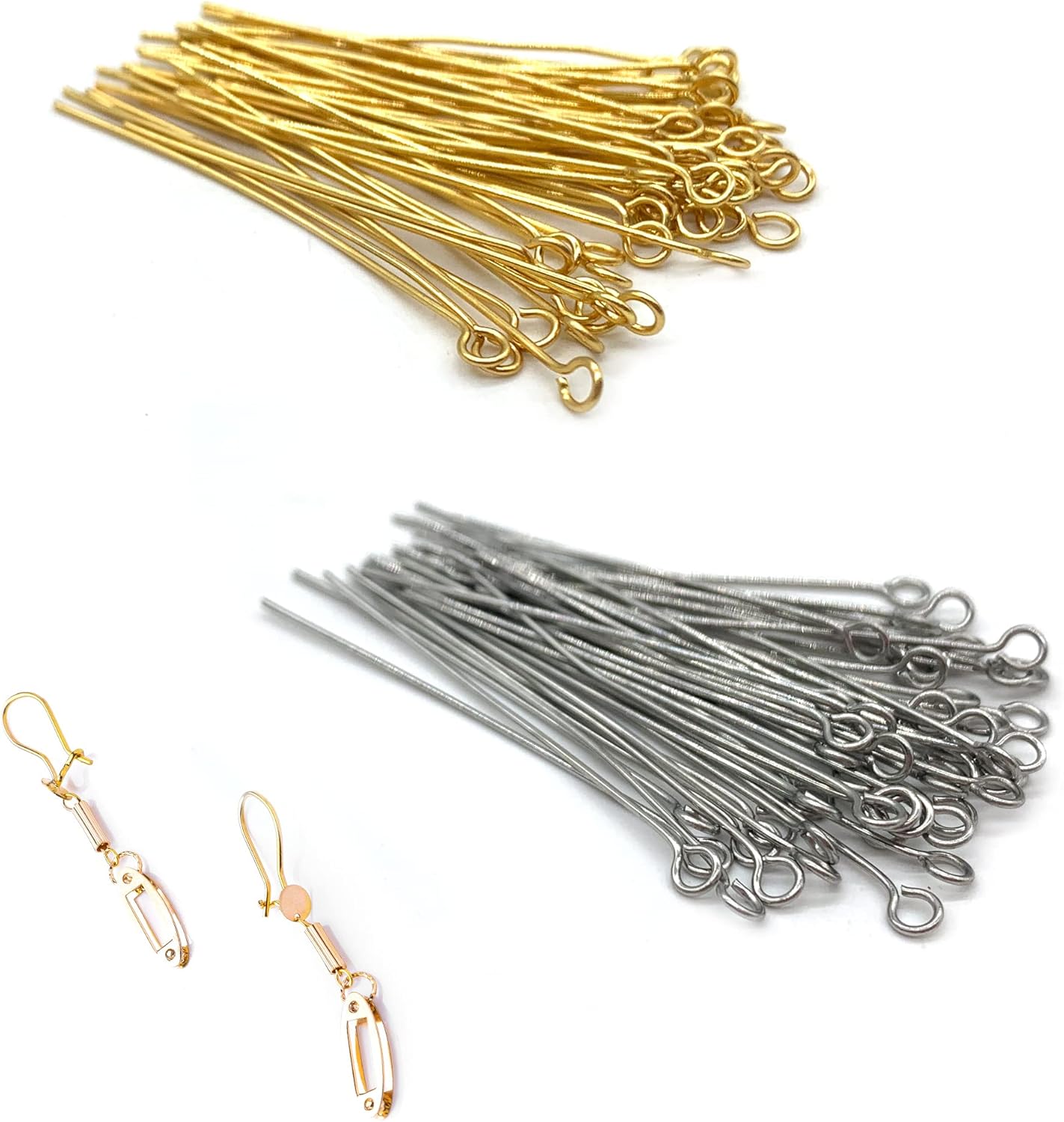 50 Pezzi Spille A Farfalla Dorate - Ricambi Per Gioielli E Accessori - Foto 5