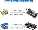 Minimalist Wallet for Men, ARW Metal Money Clip Wallet, RFID Blocking Aluminum Slim Cash Credit Card Holder