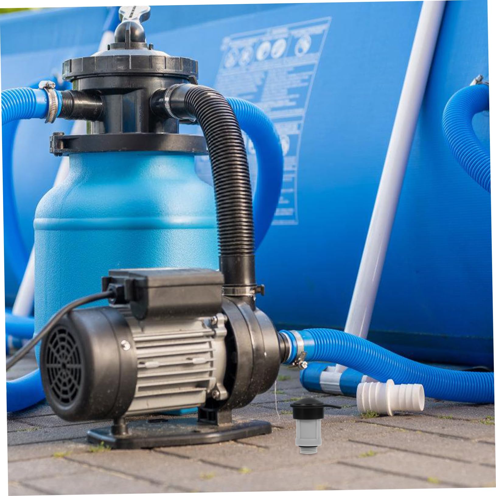 2 Pezzi Valvola Iniezione per Piscine Fuori con Adattatore Aria Compatibile Sostituzione Valvola Sfiato Installazione e Materiali Resistenti per Manutenzione