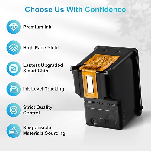 Miniatura 7 de Cartuchos de tinta remanufacturados de repuesto para impresora HP 63 XL HP 63 tinta HP63 63XL cartuchos de tinta color negro paquete combinado para