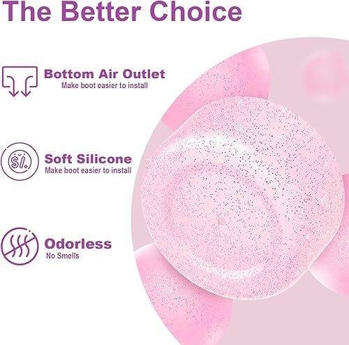 Vista 72 de 2PCS Silicone Water Bottle Boot for Owala 24oz 32oz 40oz, Anti-Slip Protective Sleeve Bottom Bumper Protector for FreeSip, Twist, and Flip Stainless