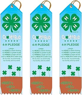 Hodges Badge 4-H Clover Bud Pledge Award Ribbon (25)