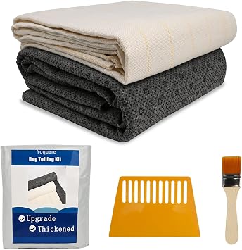 83x39 Primary Tufting Cloth Marked Lines, 70.9x31.5 Non-Slip Rug Backing