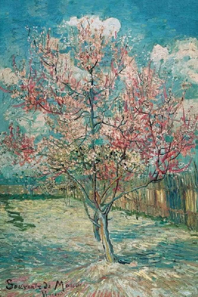 DDTOP Puzzles for Adults 1000 Piece, Difficult Van Gogh The Pink Peach Tree 1000 Piece Puzzle, Challenge Yourself with Premium Jigsaw Puzzles Christmas Toys