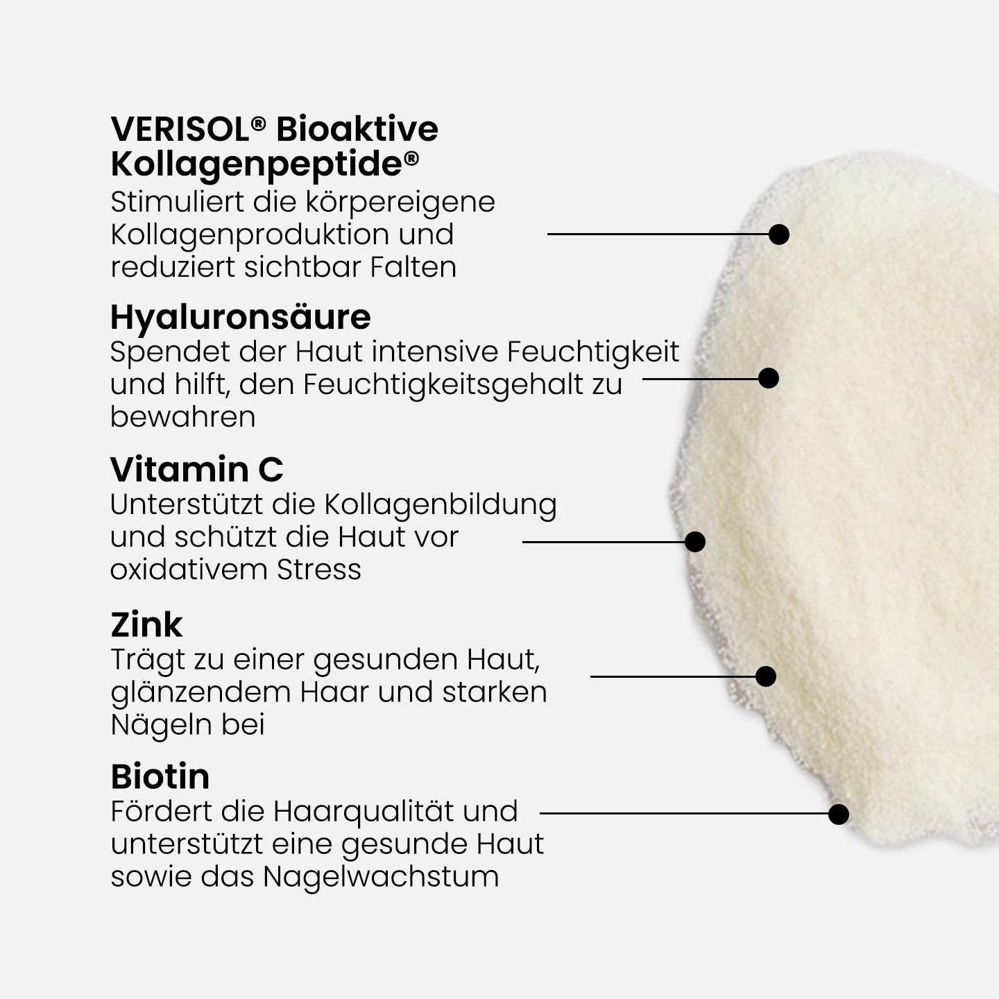 RevitalTrax - Anti-Aging Komplex Kollagen mit Verisol®, Kollagenpulver für Haut, Haare und Nägel, Nahrungsergänzungsmittel mit Zink, Biotin und Hyaluronsäure, Zitronengeschmack, 30 Beutel