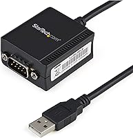 Vista 1 de StarTech - Cable adaptador FTDI USB a Serial RS232 de 5.9 ft con retención COM, adaptador USB a RS232 - TAA