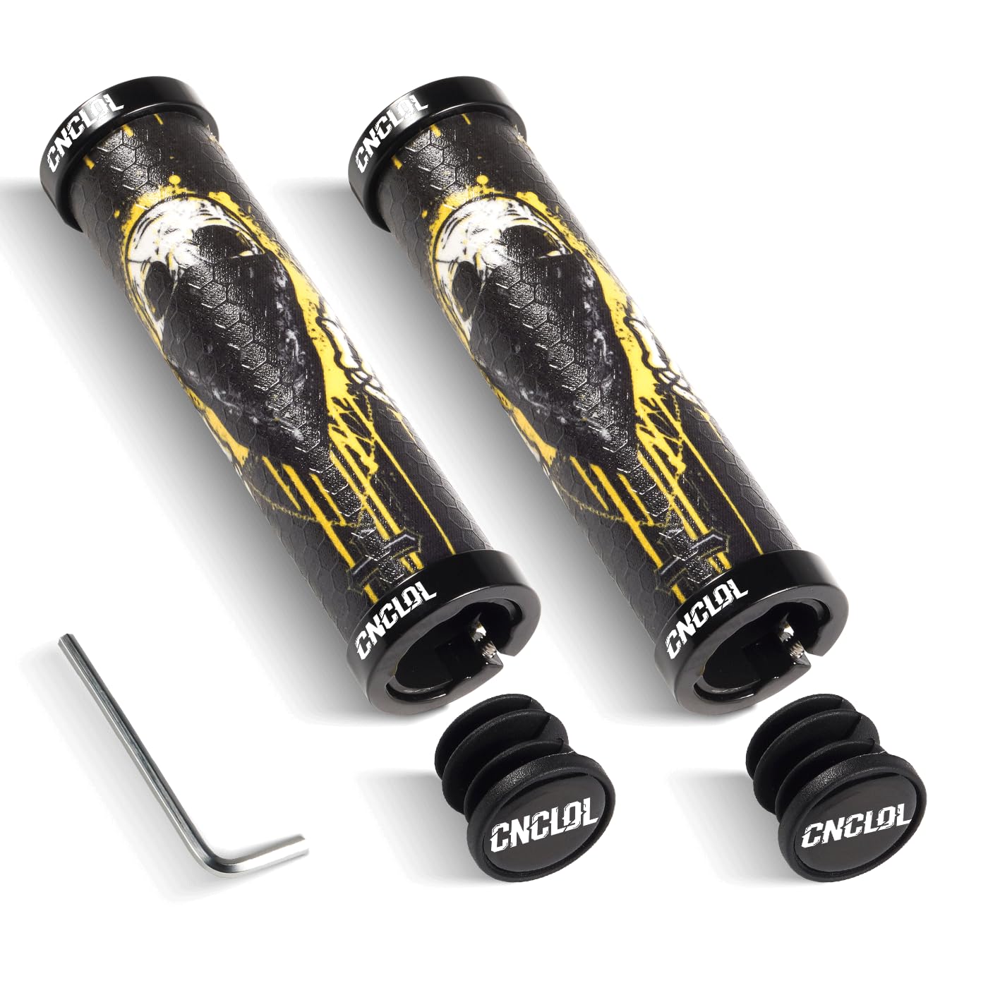 Chooee Manopole in silicone per mountain bike, impugnature per mountain bike, doppia serratura sul manubrio della bicicletta