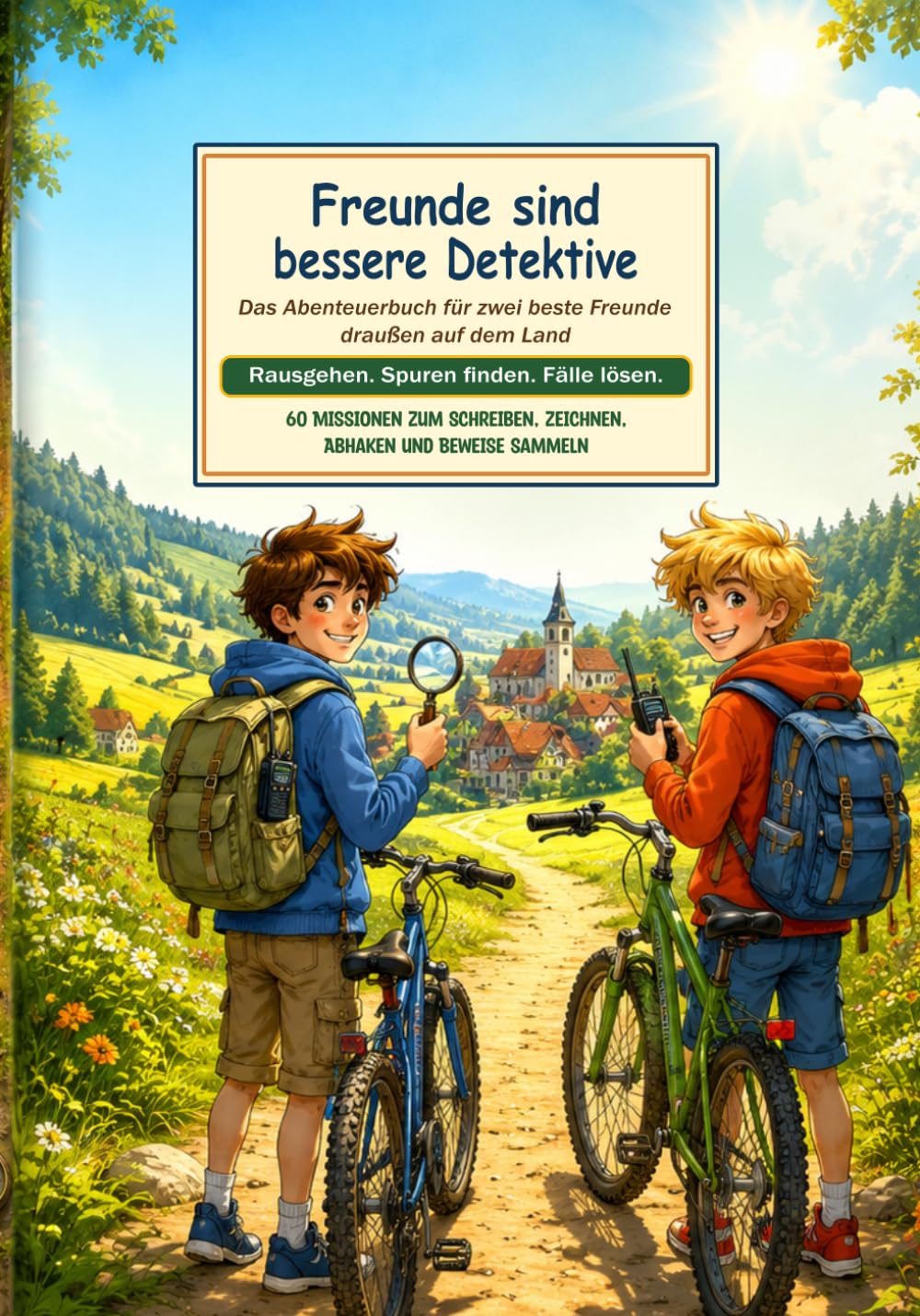 Freunde sind bessere Detektive: Das Abenteuerbuch für zwei beste Freunde draußen auf dem Land