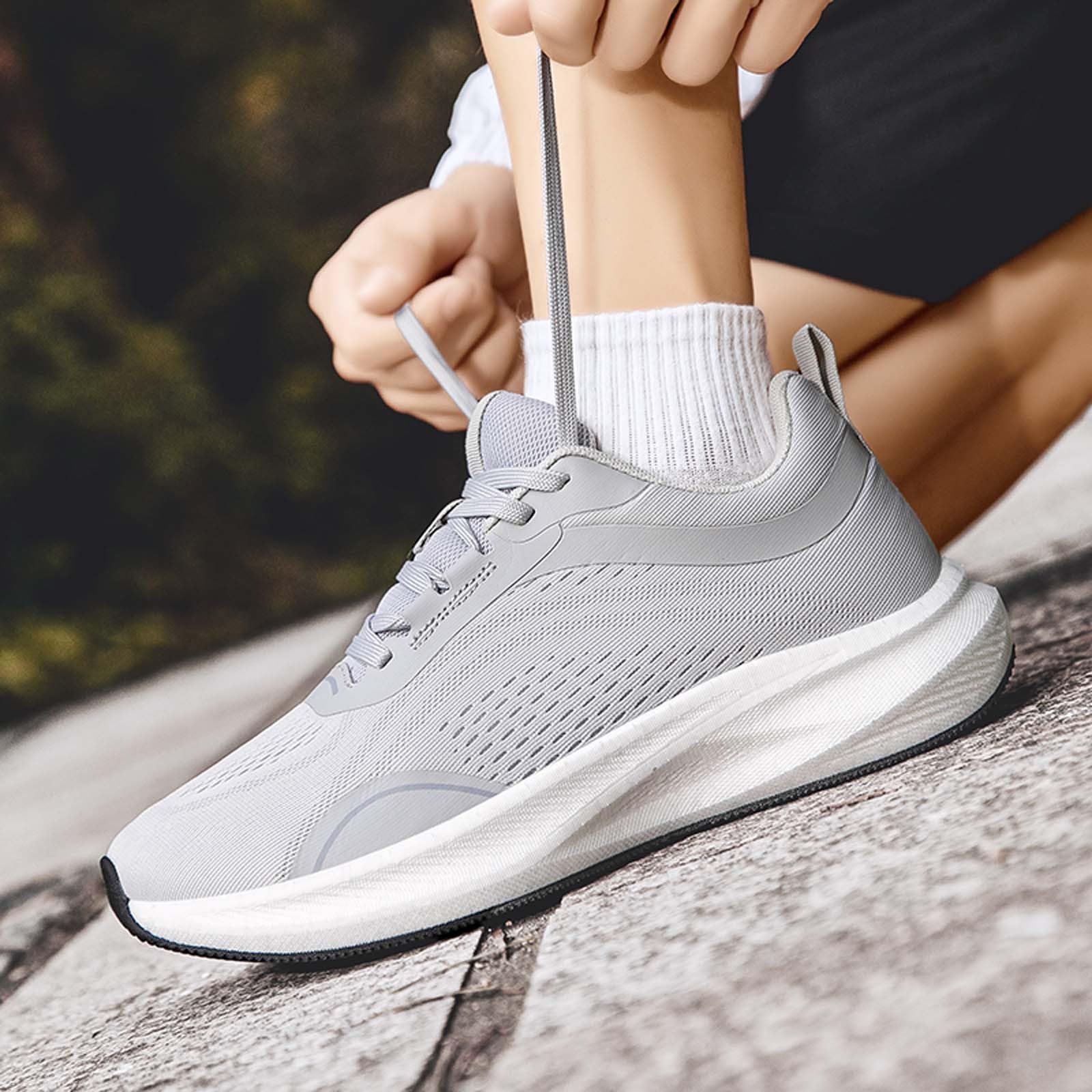 Scarpe Uomo Running Sneakers Uomo Estive Scarpe Pianta Larga da Ginnastica Donna Traspiranti con Punta Larga - Sneakers Casual in Rete Allacciate per Uso Quotidiano e Calzata Comoda Sneaker Basket