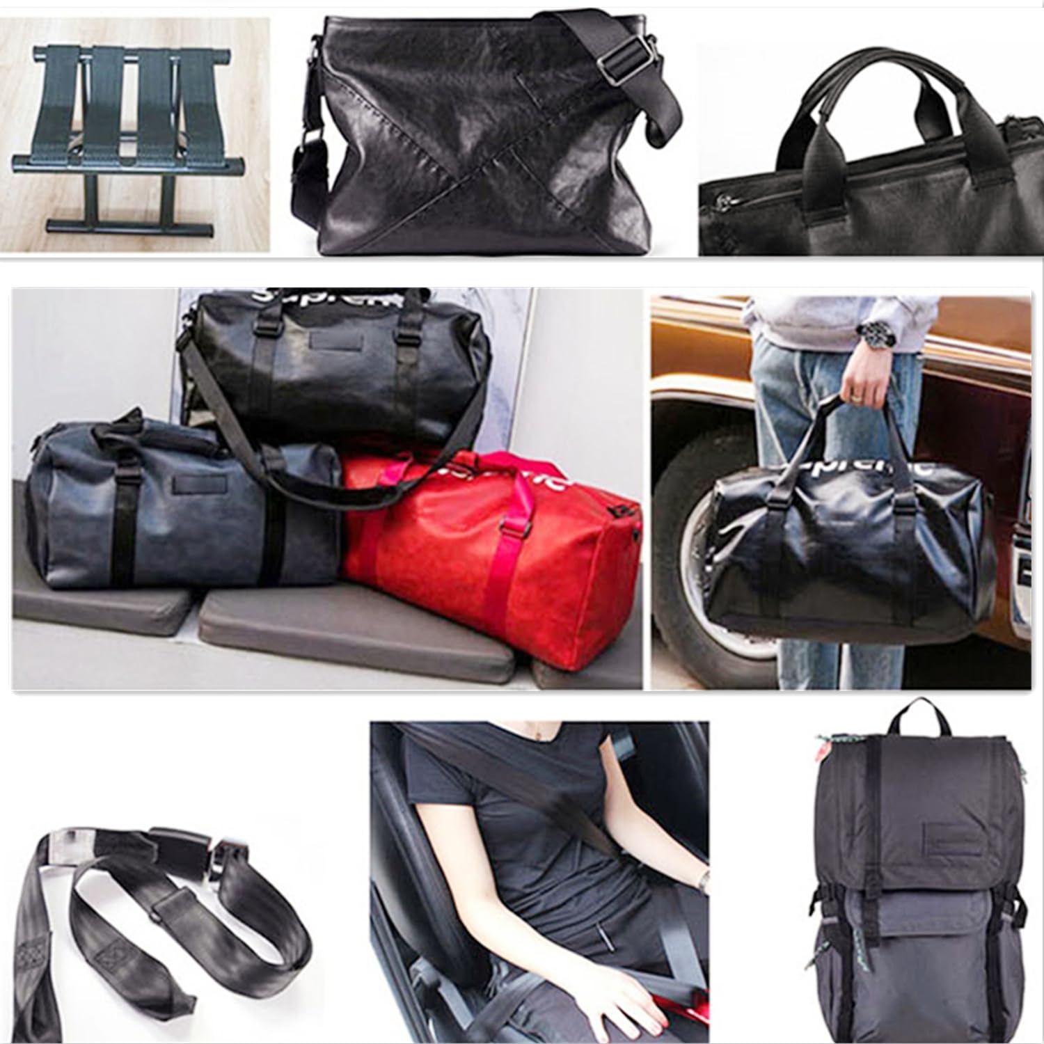 2 Cinghie In Nylon Per Arrampicata E Outdoor - 60cm, Leggere E Resistente, Grigio - Foto 8