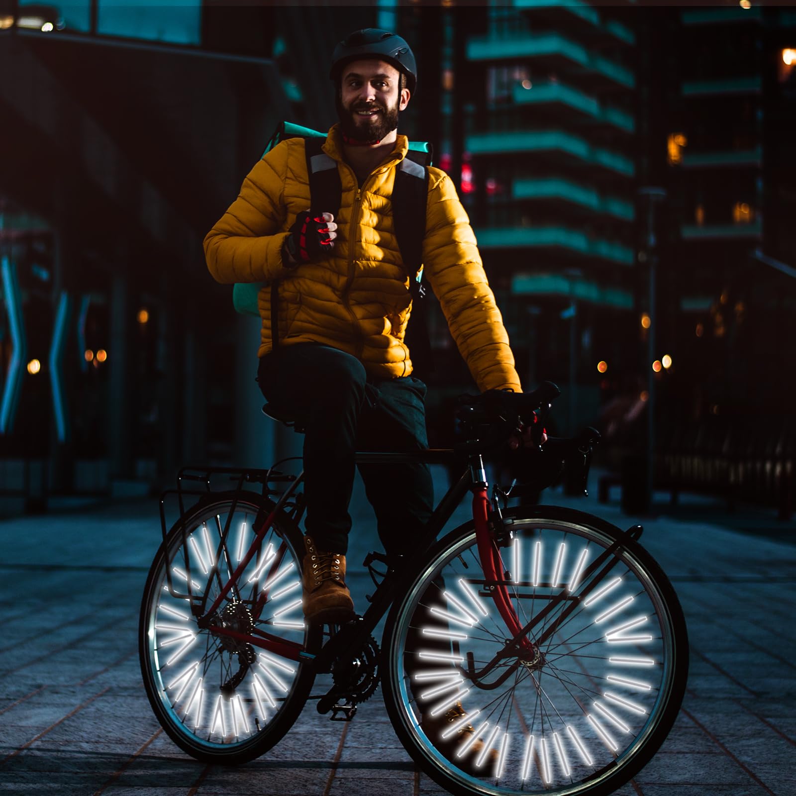 Lot De 36 Réflecteurs De Rayons Abeillo - Visibilité 360° Pour Vélo, Installation Facile