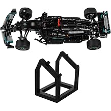 Display Stand Compatible with LEGO Technic Mercedes F1 W14 42171   Premium Shelf Stand for Formula 1 Race Car Models   Angled Display Mount for Collectors   Car Model Not Included
