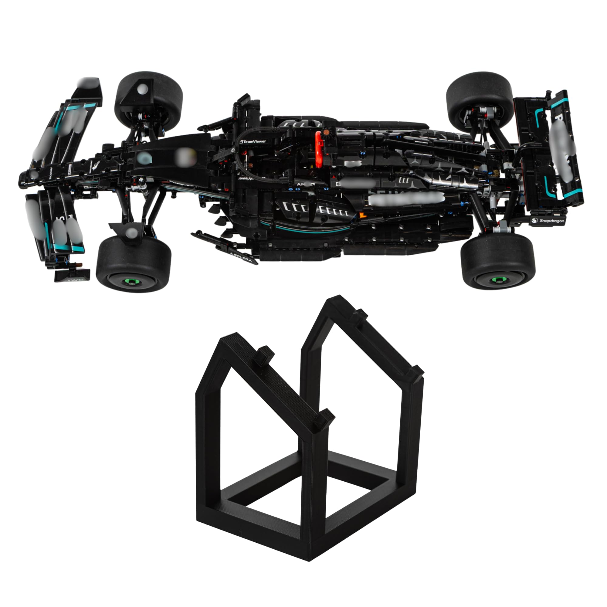 Brickify Display Stand Compatible with LEGO Technic Mercedes F1 W14 42171, Premium Shelf Stand for Formula 1 Race Car Models
