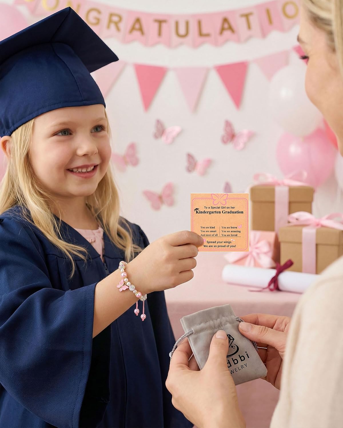 Butterfly Bracelet Preschool Kindergarten Graduation Gifts for Girls