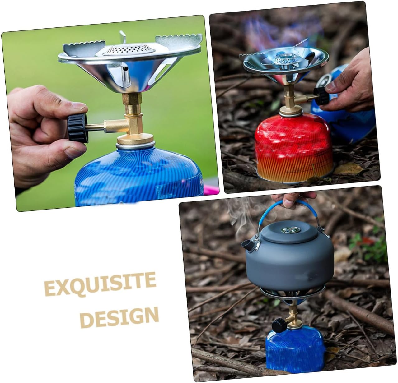 Outdoor Picnic Portable Stove Head High Efficiency Gas Burner for Camping Hiking Gear