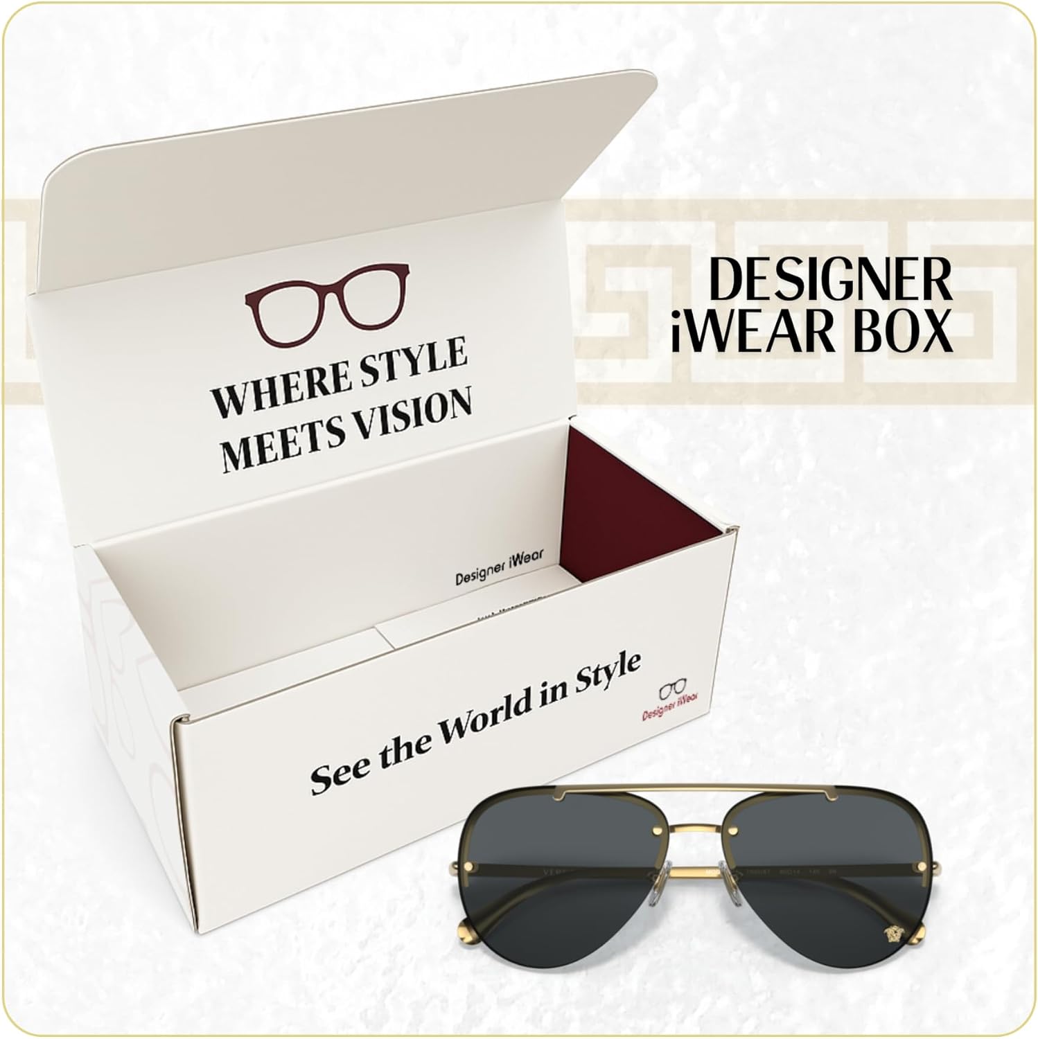 Versace VE2231 Aviator Sunglasses for Women +BUNDLE with ACCESSORY EYEWEAR KIT - Image 6