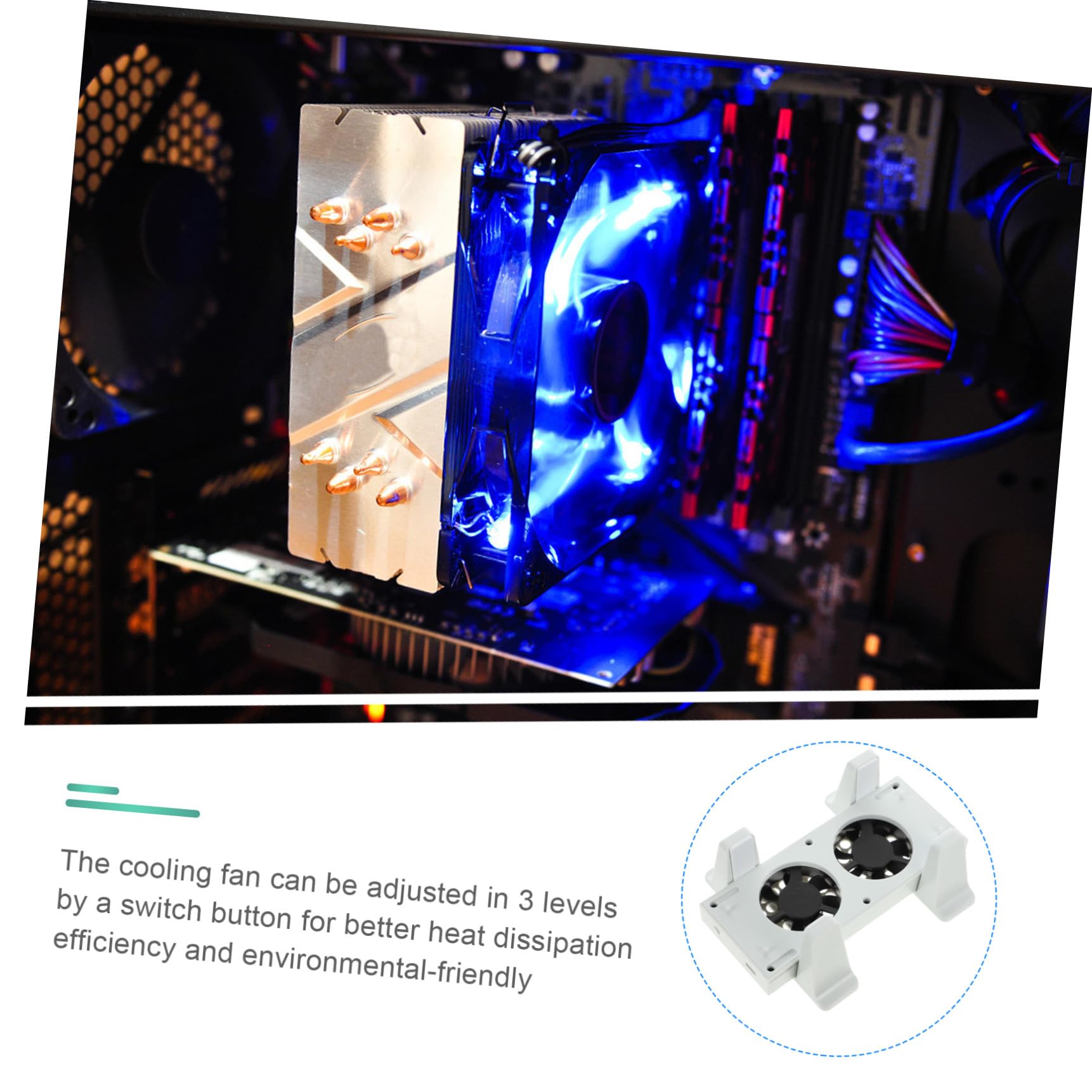 Homoyoyo Base Verticale Per Ventola Di Raffreddamento Con Hub Usb Supporto Verticale Per Console Doppia Ventola Integrata Per Dissipazione Del Calore