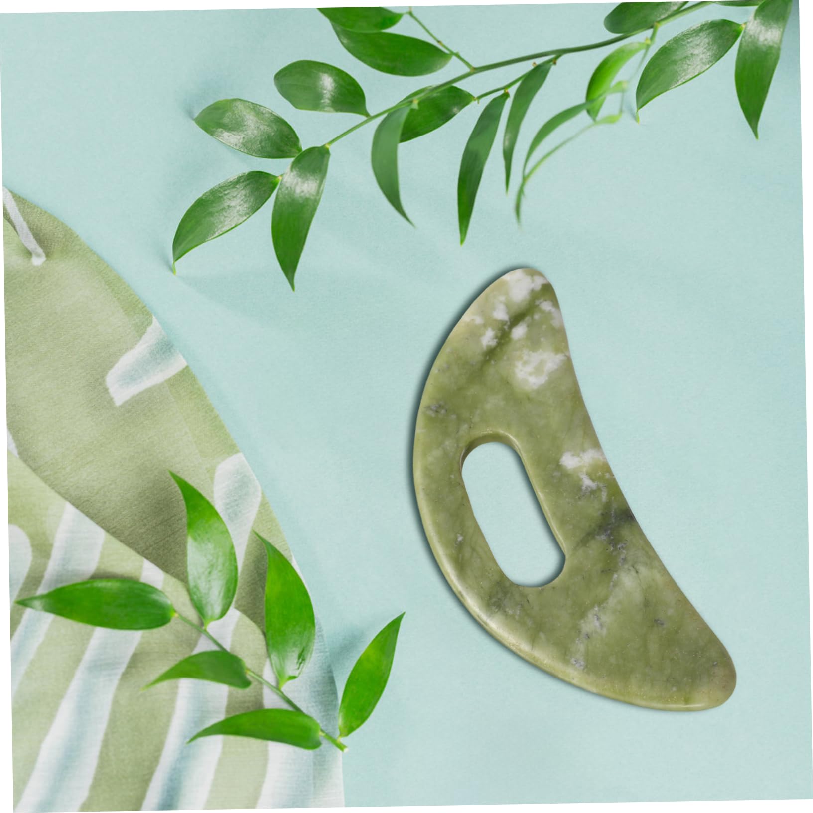 10 Pezzi Consiglio di raschiatura verde calcolo Collo strumento per massaggiare gli occhi del viso asse strumento di massaggio facciale strumenti di massaggio manuale