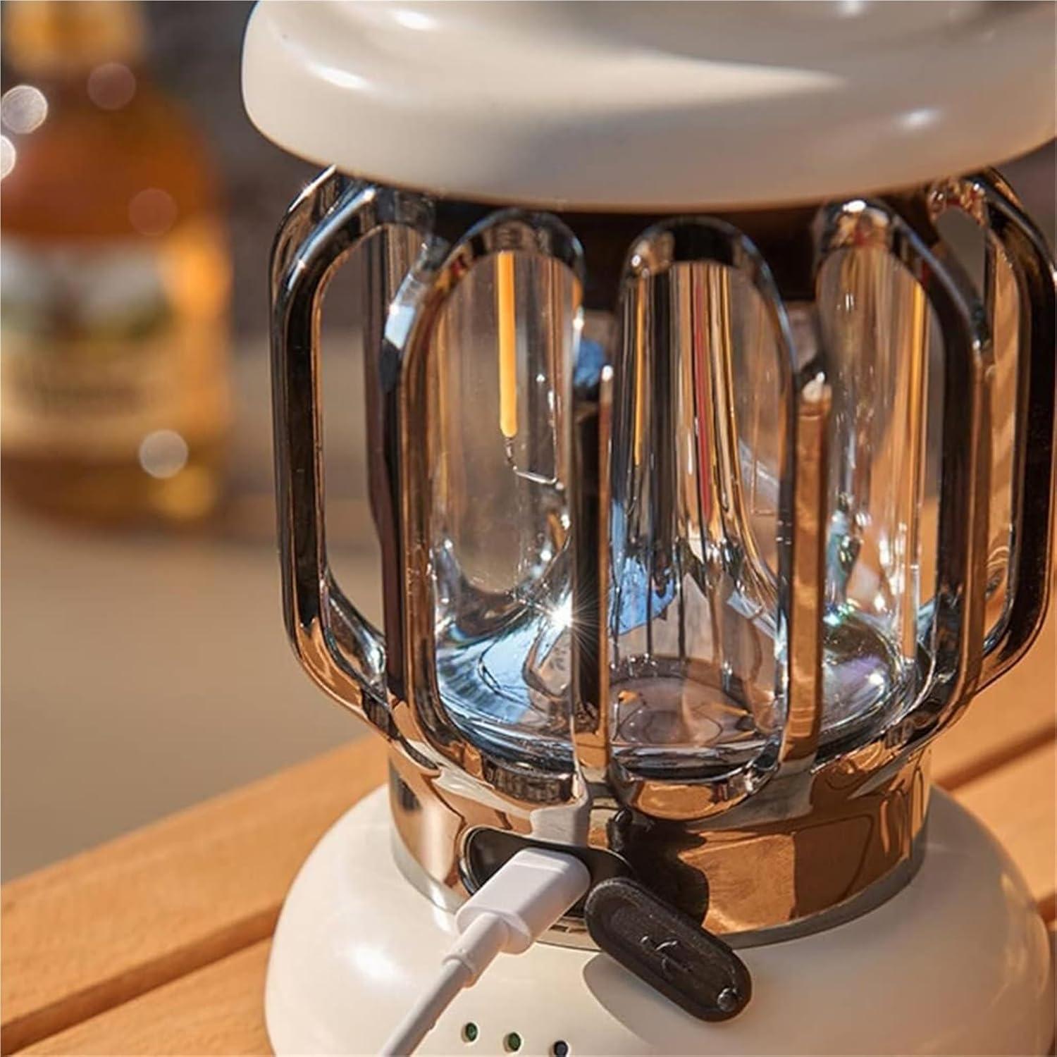 Wiederaufladbare LED-Camping-Laterne, 2000 lm, tragbares Zeltlicht, helle langlebige Campinglampe mit Powerbank für Outdoor-Wandern, Angeln, Notfall, Hurrikan-Überlebensausrüstung, weiß, 10,8 x 10,8 x