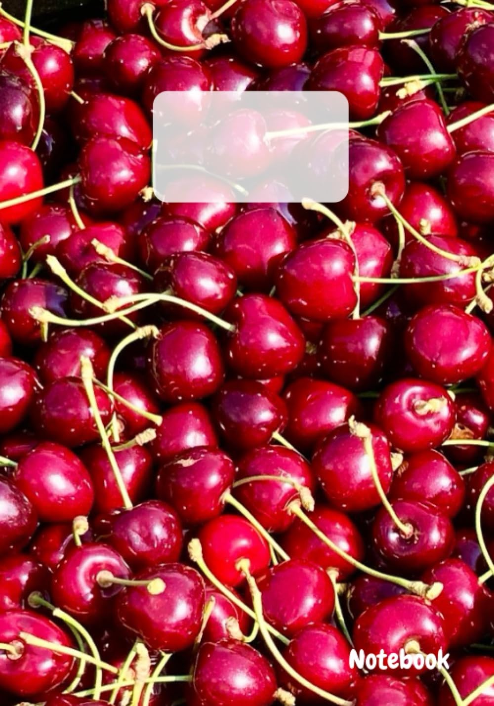 Red Cherry Notebook: Lined, College Ruled - Journal (Diary) - 7x10 Inches - Great for Gift or School.