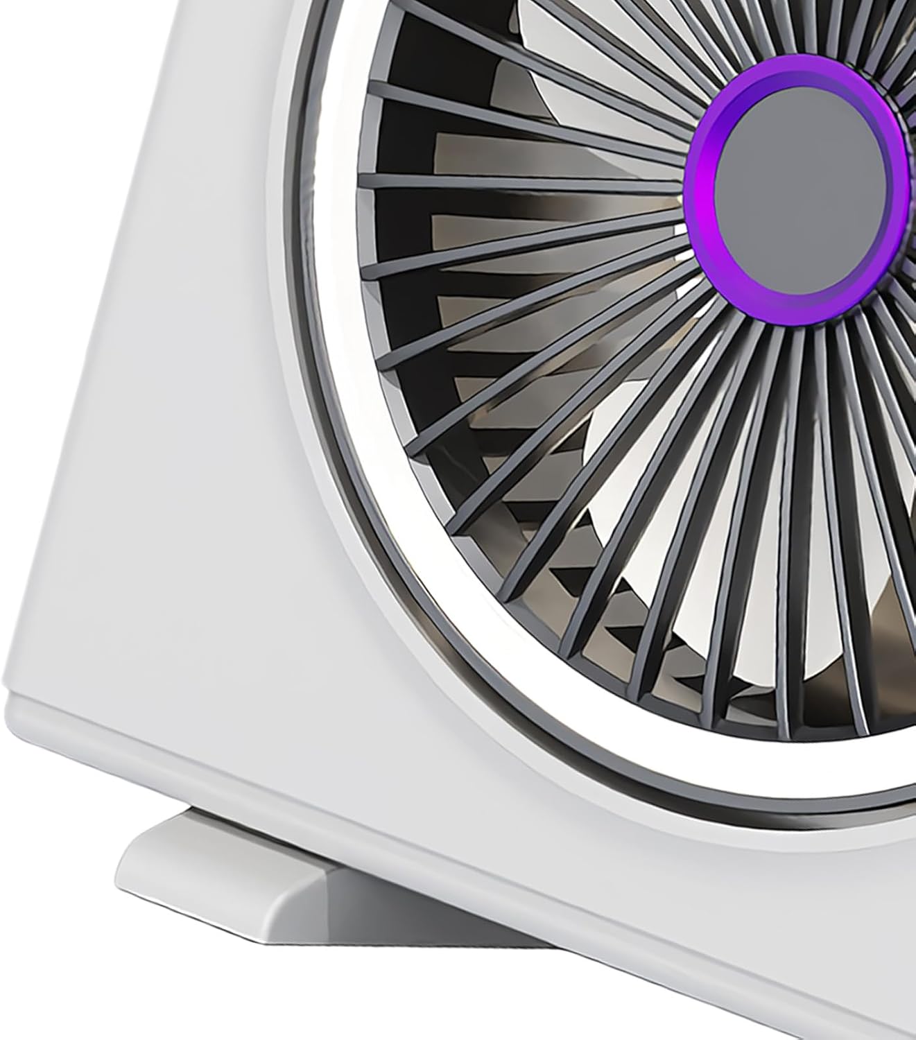 Tabletop Cooling Fan, 23x8x17cm Desk Fan for Multi-Mode Angle Adjustable Rechargeable, Bedside Airflow, Office Comfort, Personal Temperature Control