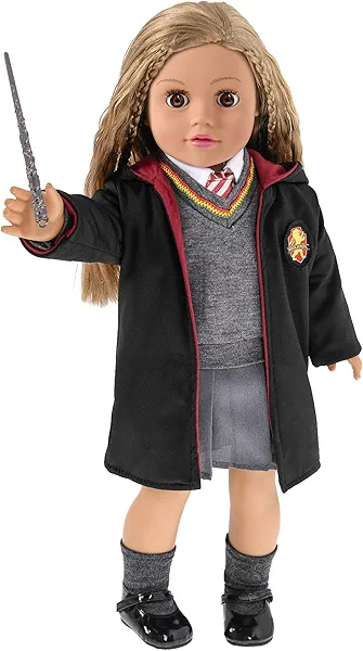 18 Inch Doll Clothes and Accessories School Uniform Costume Set Include Outfit Shoes for Girls (No Doll)