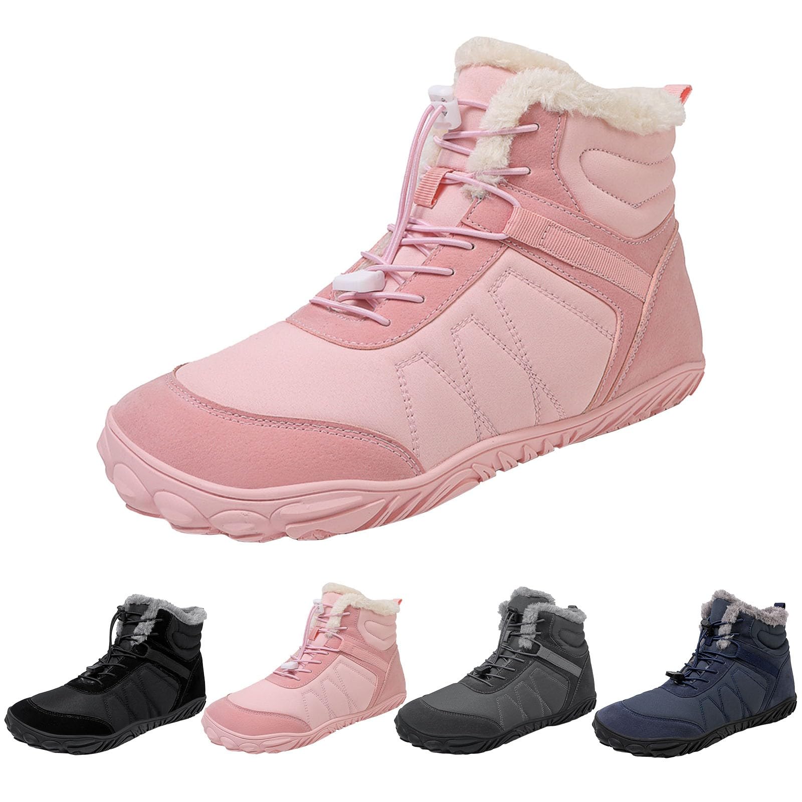 Scarpe Invernali comode in Cotone Antiscivolo per Le Donne Stivali da Neve Waetpoof Stivali Orto Donna Gomma Scarpe Gomma Donna