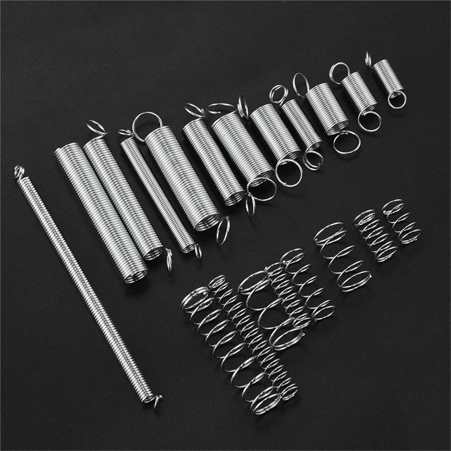 Springs Spring Assortment Set Extension and Compression Springs Kit for Home Repairs & DIY for Mechanical Equipment, Industrial Machinery(2Set)